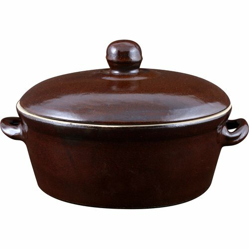 800ml stoneware lard pot with - 800ml,