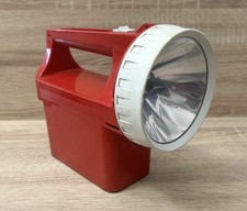 Vintage Eveready PowerBeam 11 HandLamp Torch (Red) Made in Britain (Untested)