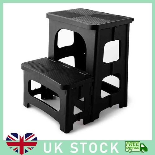 Folding double step stool - double,