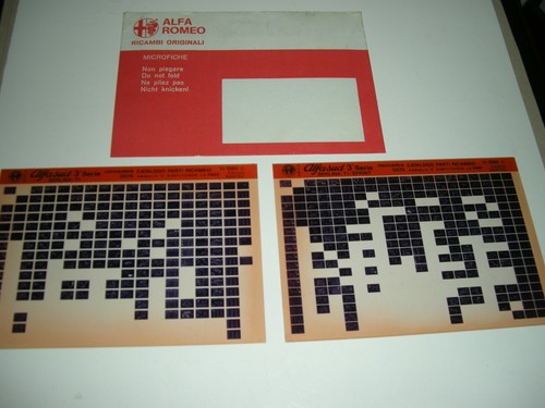 Alfa romeo microfisch - alfa, sud