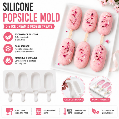 Reusable silicone ice lolly - reusable,