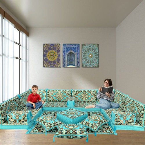 Shaped modular arabic majlis - u-shaped,