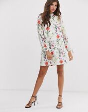 Ted Baker Imane High Neck Hedgerow Floral Tunic Dress White RRP £179 BNWT UK12