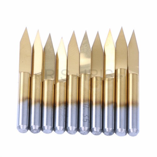 10pcs titanium coated carbide - 10pcs,