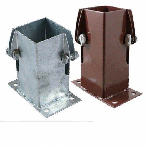 Flush fit fence post support - fence,