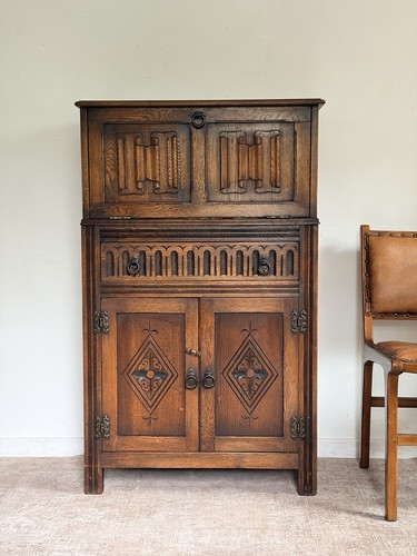 Vintage antique drinks cabinet - vintage,