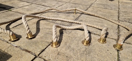 Stair rope bannister handrail - bannister,