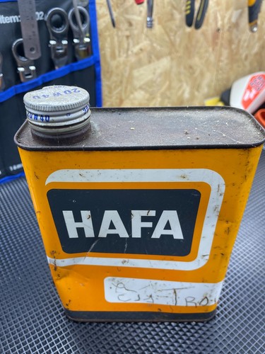 Hafa oil tin empty collectible - tin,