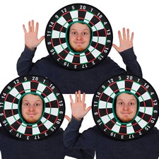 PACK OF DART BOARD HATS FUNNY NOVELTY DARTS FANCY DRESS COSTUME STAG HAT LOT