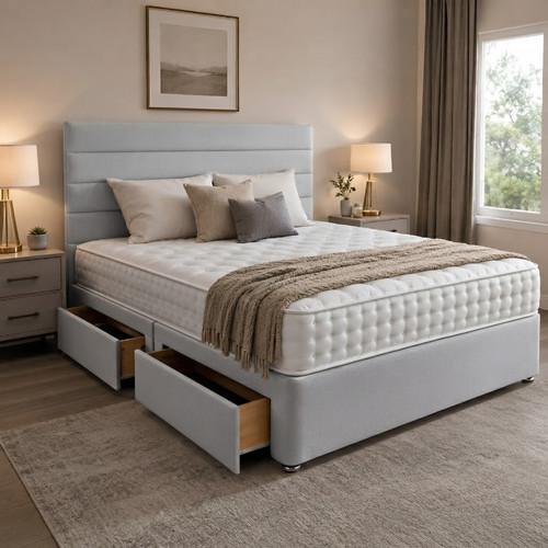 Plush divan bed - divan, set