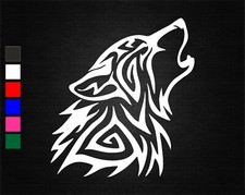 TRIBAL WOLF DESIGN VINYL