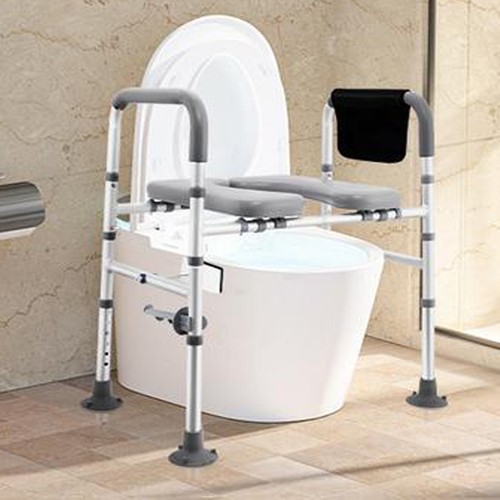 Raised toilet seat with - raised,