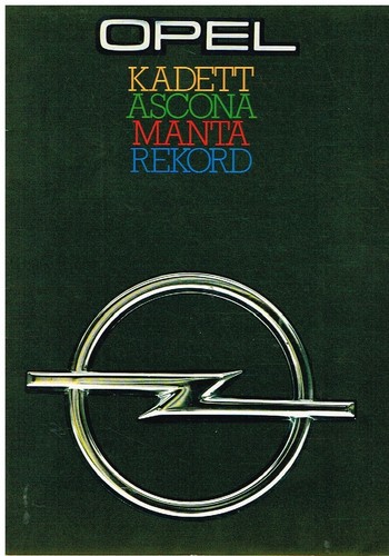 Opel kadett ascona manta b - opel, c