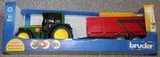 BRUDER 6920 JOHN DEERE TRACTOR & TIPPING TRAILER (NEW & SEALED)!!!