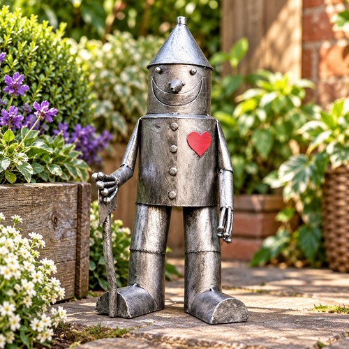 Tin man metal garden - metal, ornament