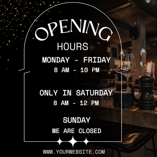 Opening hours times custom - opening,