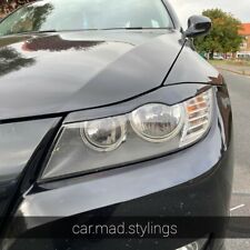 Black Plastic Eyebrows to fit BMW E90 E91 Eyelids/Light Brow 3 Series M Sport/M3