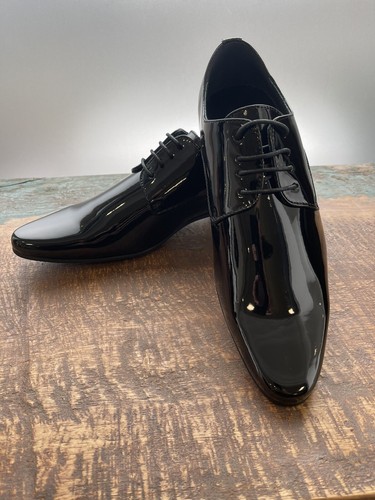 Clear mens black patent - to,