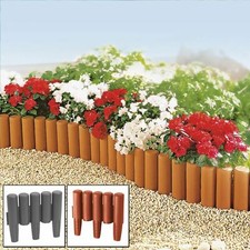 Plastic Garden Path Fence Lawn Plant Flower Edging Border Edge Palisade Fencing