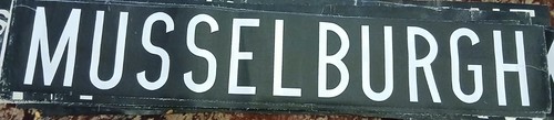 Musselburgh destination blind - destination,