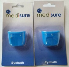 Eye Bath by Medisure, Contoured Eye Wash Cup, Plastic - 2 pack