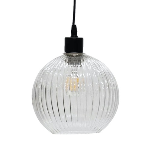 Modern clear ribbed - clear,