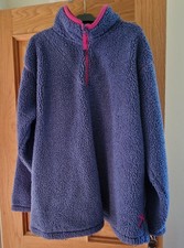 Lazy Jacks Teddy Fleece Blue with Pink Trim Size XXL