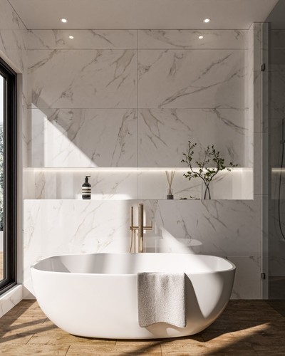 White marble effect - £28.89/m2,