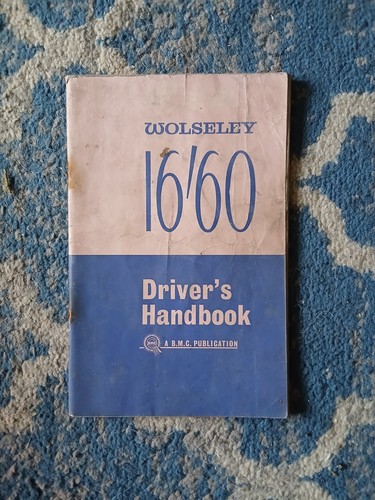 Wolseley driver s - wolseley, driver's
