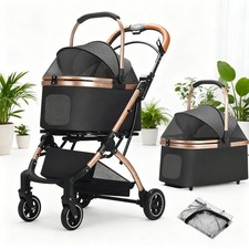 Pet Stroller Dog Puppy Cat Pram Pushchair Travel Cart Jogging Buggy Carrier