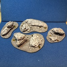 Set of 4 Desert Rock Outcrop