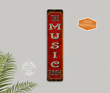 Music Room Sign Instrument Band Decor Song Piano Musician Gift 4x18 104182001031