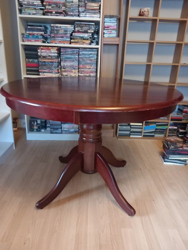 Mahogany colour table 120cm - colour,