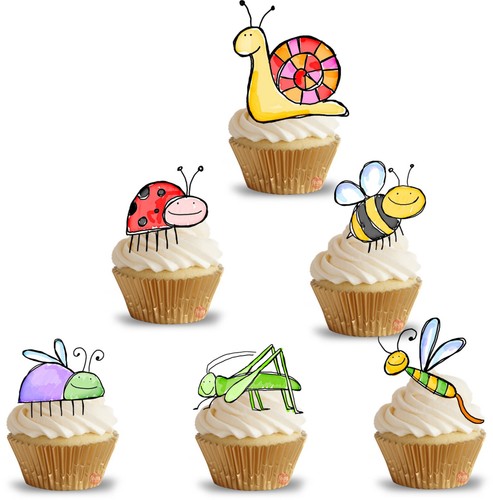Edible insects bugs cupcake - 12,