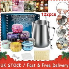 122PCS Candle Making Kit DIY Candles Craft Tool Set Pouring Pot Wicks Wax Gift