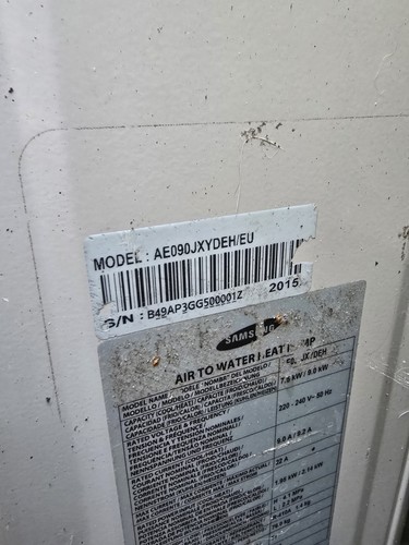 Samsung heat pump ae09jxe - heat,