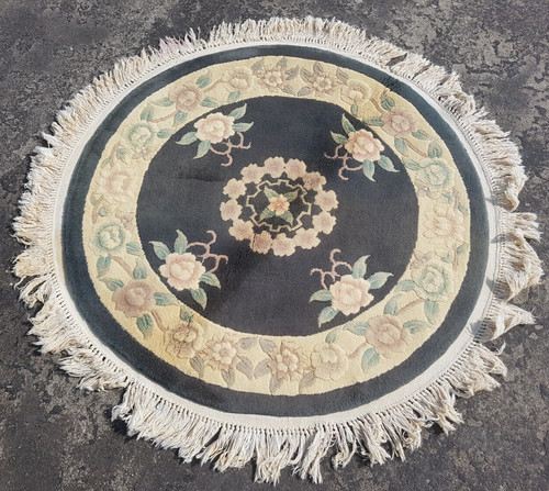 Vintage chinese round floral - chinese,