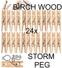 24 Large WOODEN PEGS Clothes