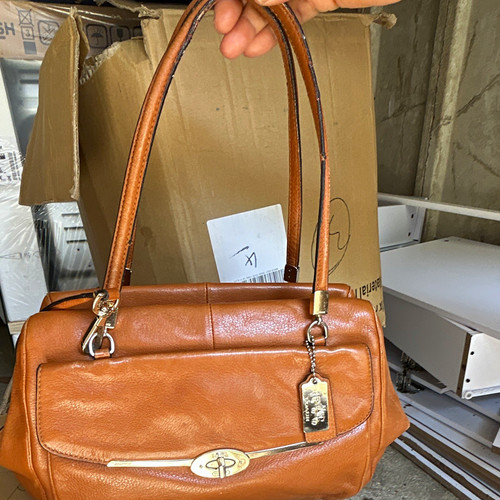 Coach brown pebbled - brown,