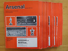 Arsenal Home & Away Programmes