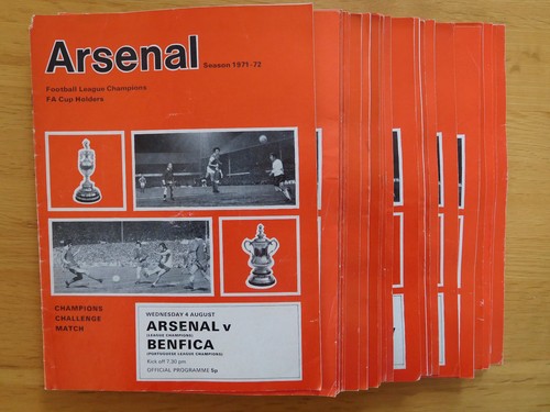 Arsenal home away programmes - &,