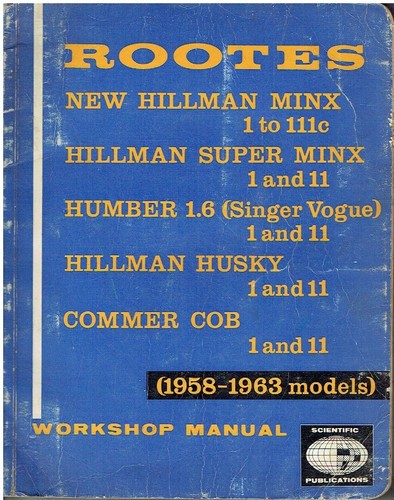 Hillman minx iiic - i-iiic, super
