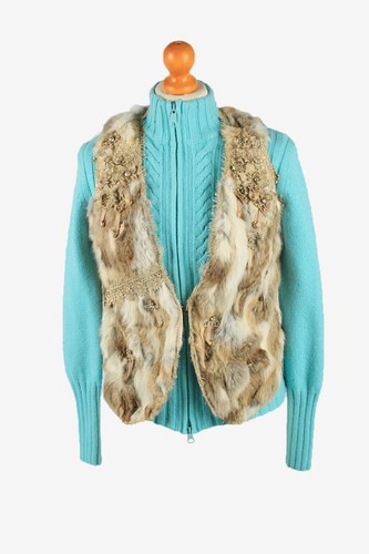 Fur gilet waistcoat vintage - fur,