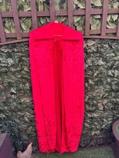 NEW ~ RED CRUSHED VELVET