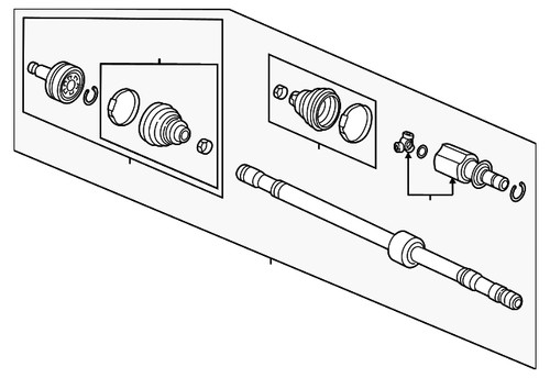 Genuine honda drive shaft - honda,