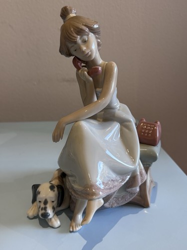 Lladro chit chat porcelain - chat',