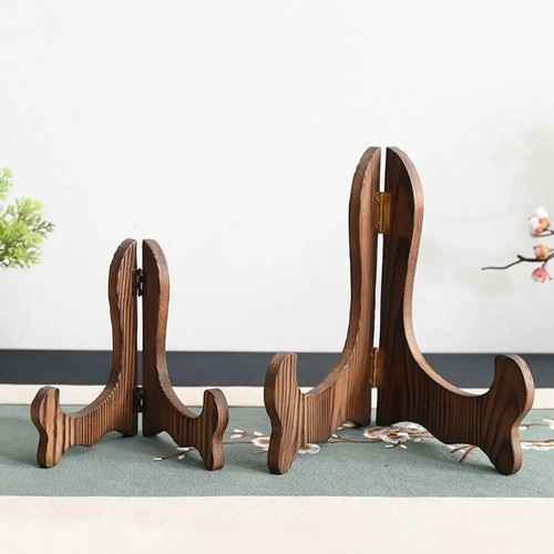 Wood display stand adjustable - display,