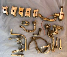 Lot of old vintage bicycle bike parts 