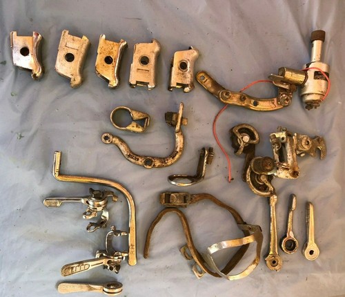Lot old vintage bicycle - old,
