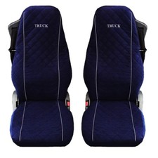 Truck Seat Covers for SCANIA R S  series BLUE MICROFIBER 2 pieces